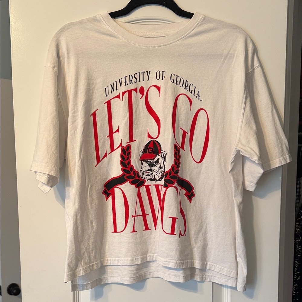 Champion White Tee with Red Graphic